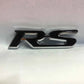 RS Emblem, Monogram, Logo – Red & Chrome Racing Badge