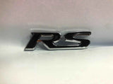 RS Emblem, Monogram, Logo – Red & Chrome Racing Badge