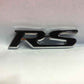 RS Emblem, Monogram, Logo – Red & Chrome Racing Badge