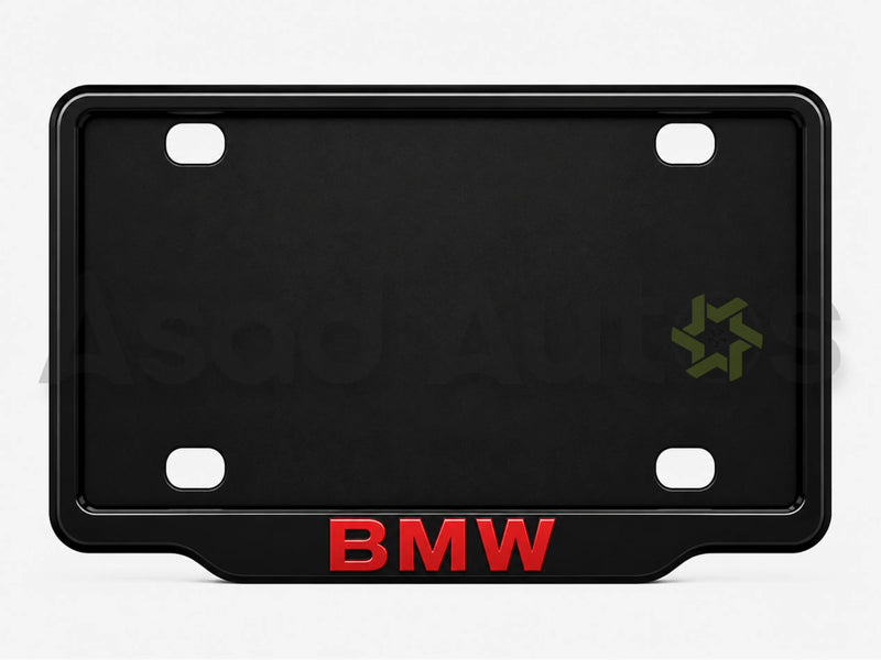 Raptic ustom number plate frame for BMW premium exterior styling - Asad Autos