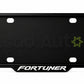Raptic custom number plate frame fitted on Fortuner front plate area - Asad Autos