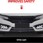 Rear LED Tail Lights for Honda Civic 10th Gen (2016-2021), featuring DRL daytime running lights, brake light, and fog lamp (2 pieces).
