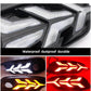 Rear LED Tail Lights for Honda Civic 10th Gen (2016-2021), featuring DRL daytime running lights, brake light, and fog lamp (2 pieces).
