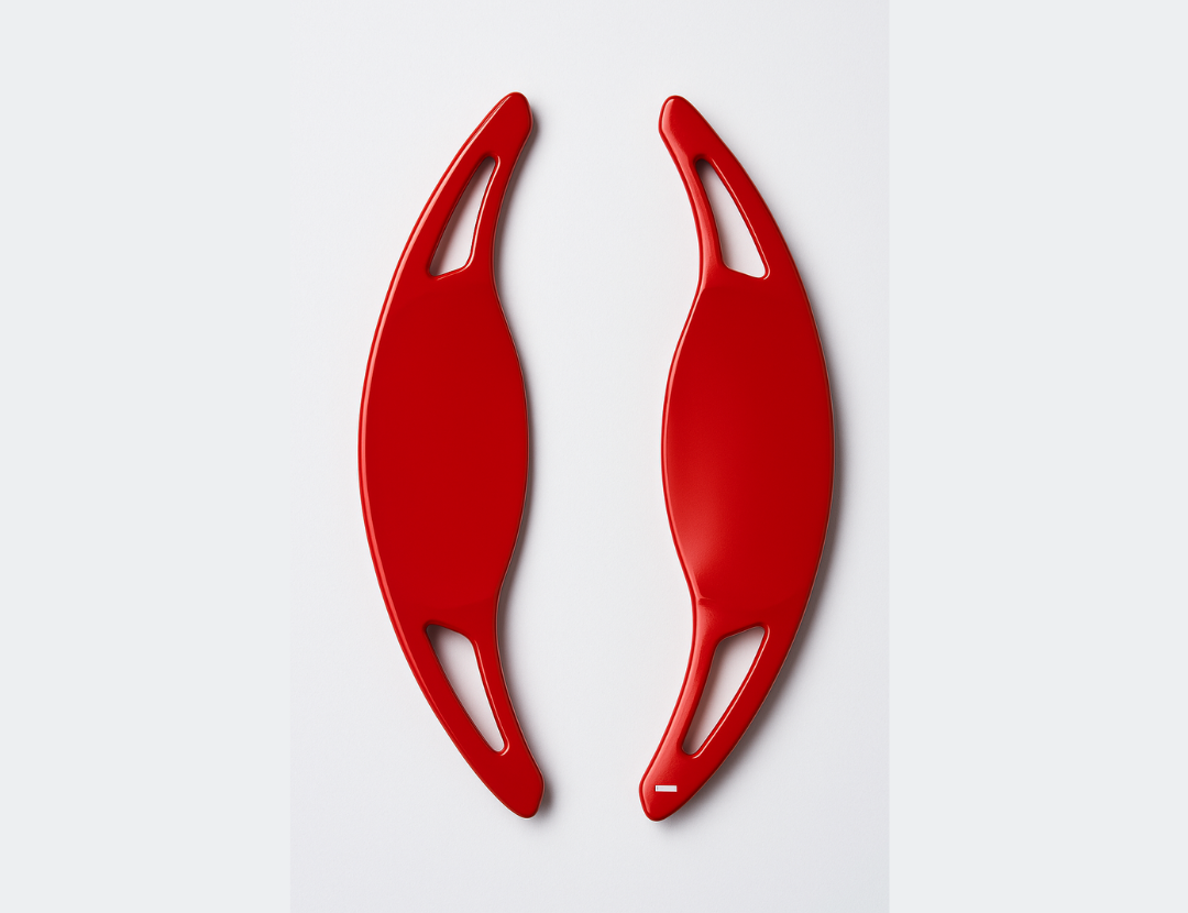 Red paddle shifter extension for Honda Civic 2022-2025 steering wheel sporty upgrade