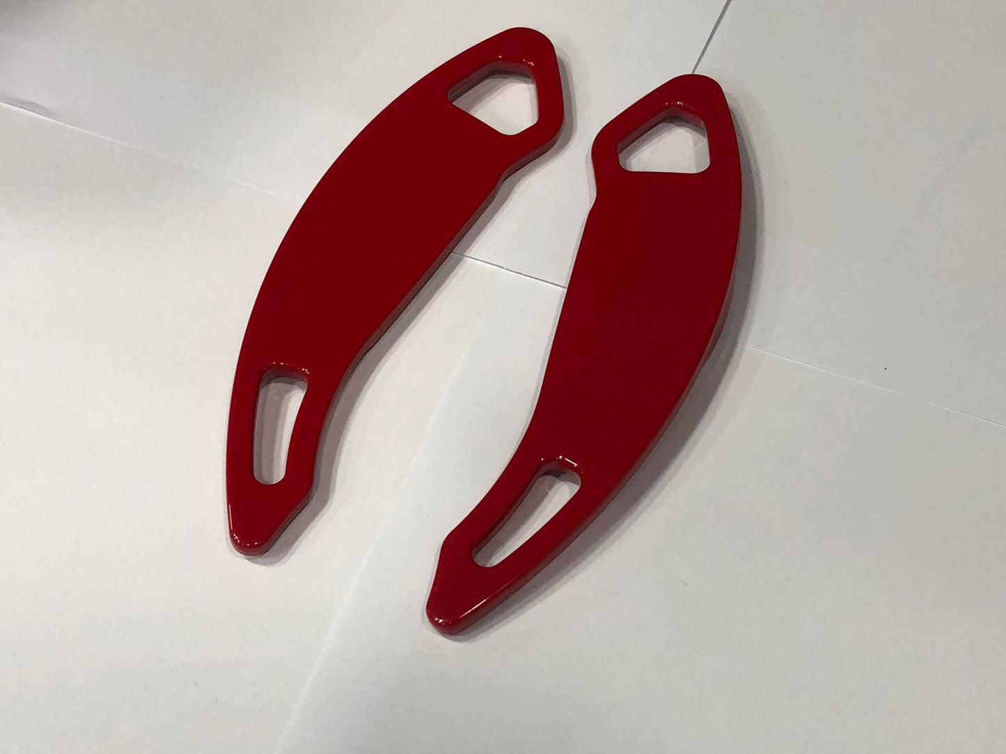 Red paddle shifter extension for MG HS PHEV 2025-2026 steering wheel sporty upgrade