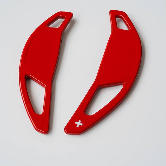 Red paddle shifter extension for Toyota Corolla 2014-2025 steering wheel sporty upgrade