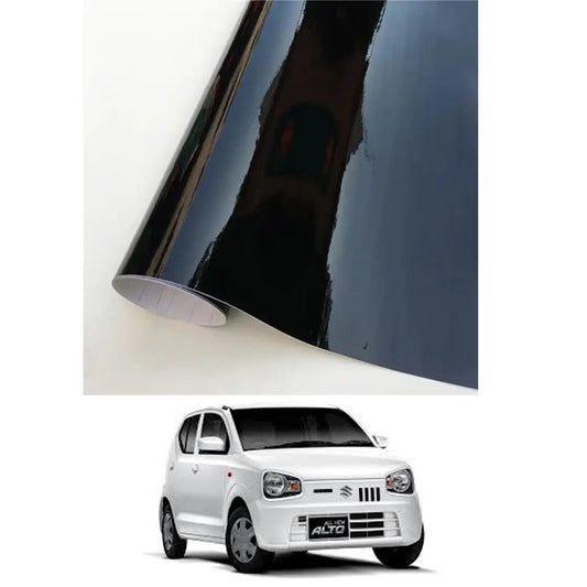 Roof Glossy Black Paper for Suzuki Alto 2014-2025 providing a sleek, modern look with a durable and easy-to-apply vinyl finish.
