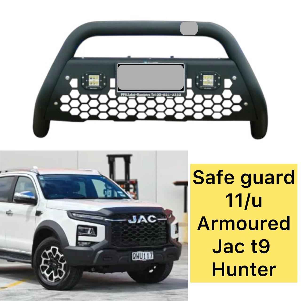 Safe Guard 11/U Armoured for Jac T9 Hunter 2025 – Front Bumper Armor with Bold U-Design