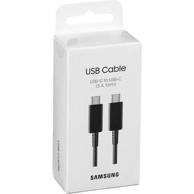 "Samsung USB-C to USB-C (5A) Cable for Super Fast Charging, PD 3.0, and high-speed data transfer."

