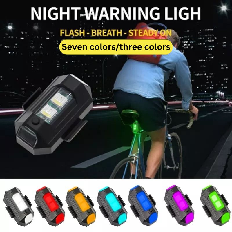 Universal LED Aircraft Strobe Anti-Collision Warning Light with USB Charging – 7 Colors