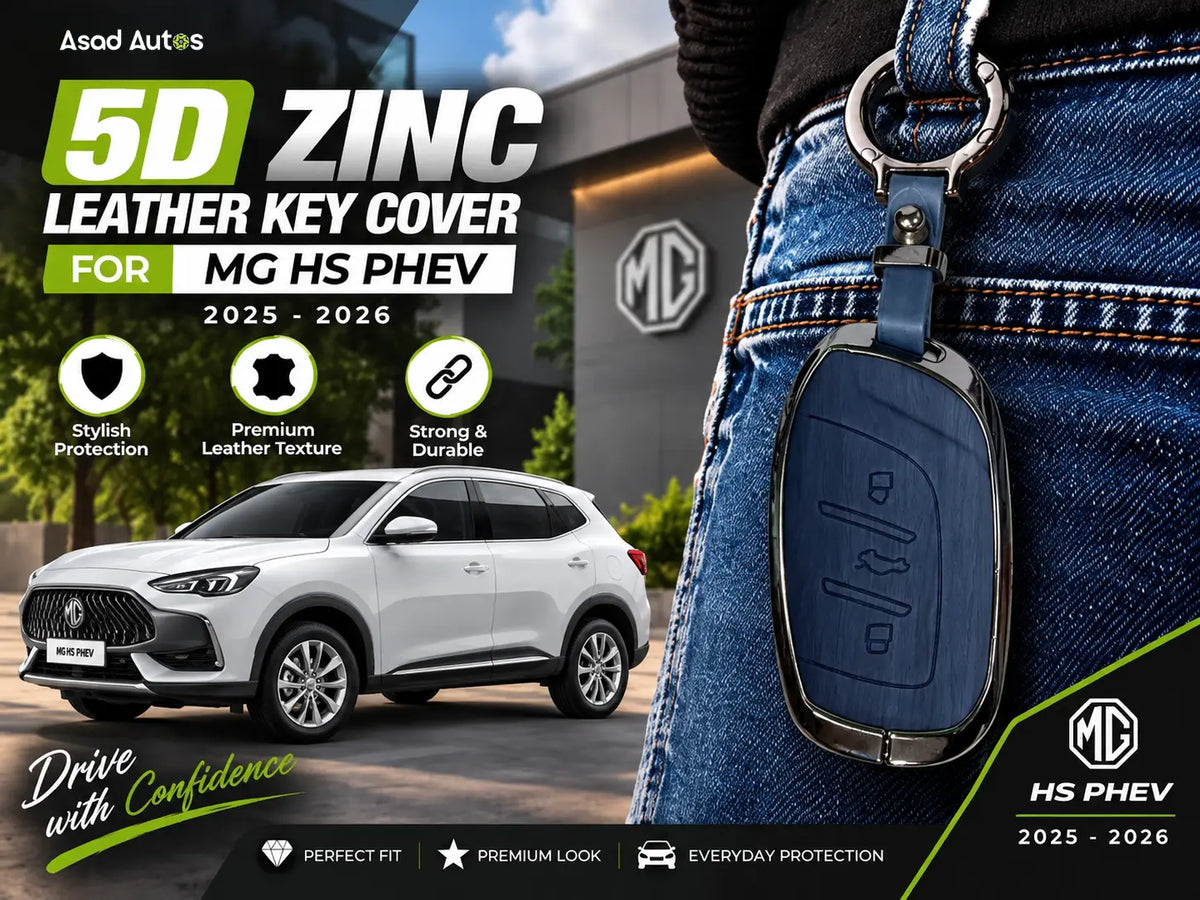 Shop 5D Zinc Leather Key Cover for MG HS PHEV 2025-2026