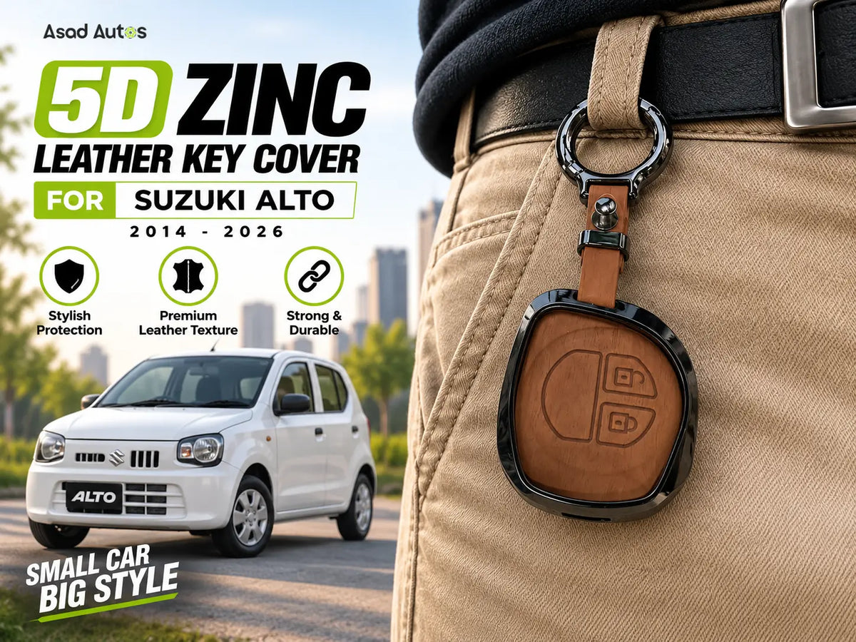 Shop 5D Zinc Leather Key Cover for Suzuki Alto 2014–2026