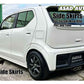 Side Skirts (Non-Painted) for Suzuki New Alto 2014-2026 – PRC and Fiber Options Available