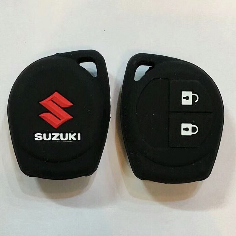 Silicone car key case cover for Suzuki offering durability, protection, and style.


