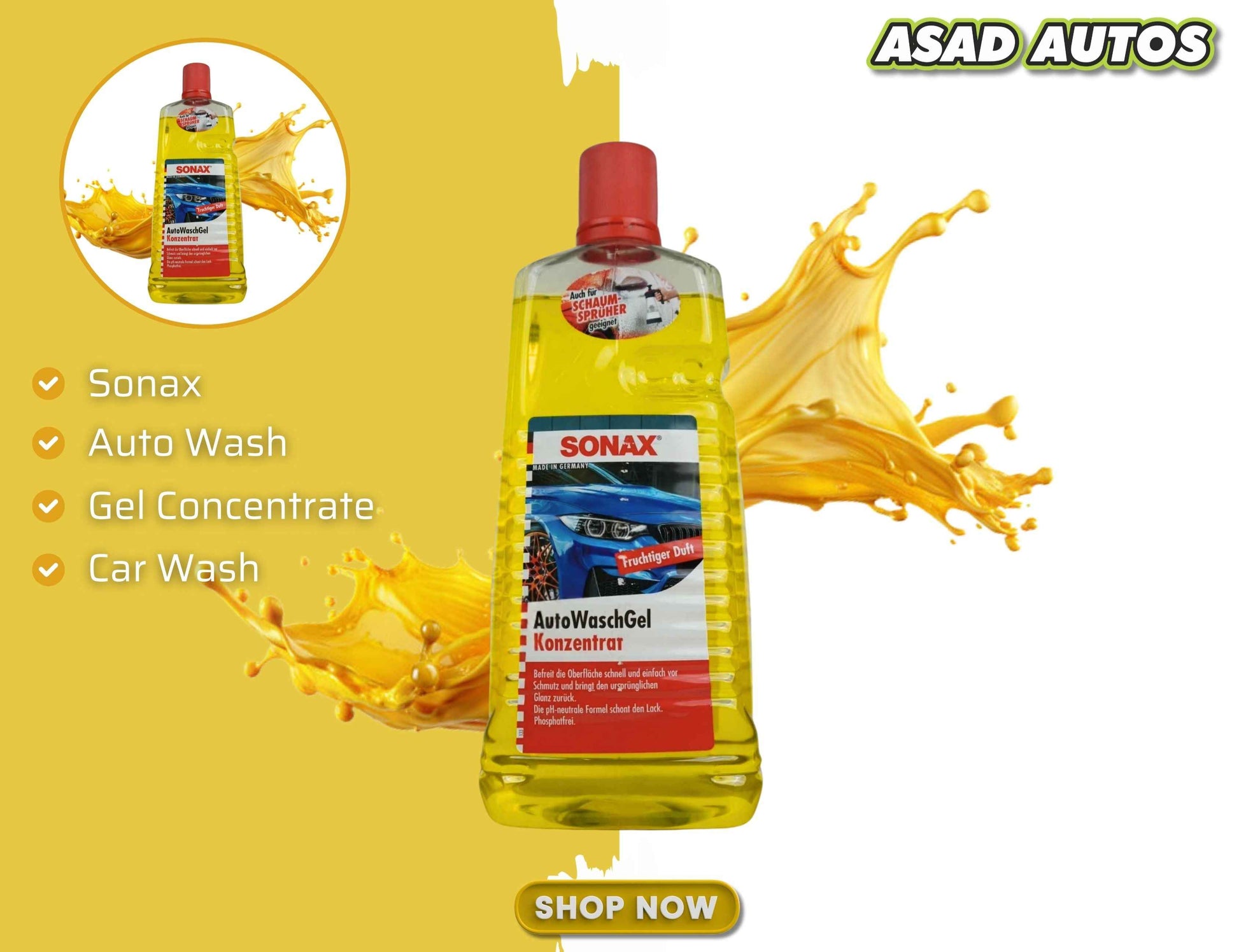 Sonax Auto Wash Gel Concentrate 2000ml