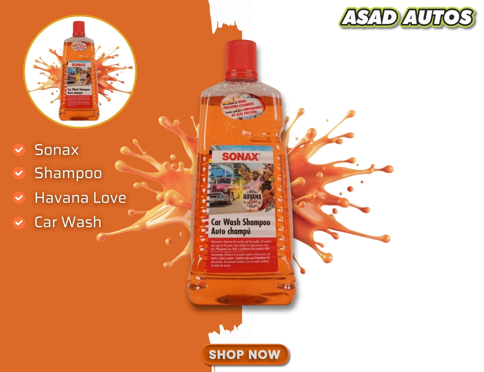 Sonax Car Wash Shampoo Havana Love 2000ml
