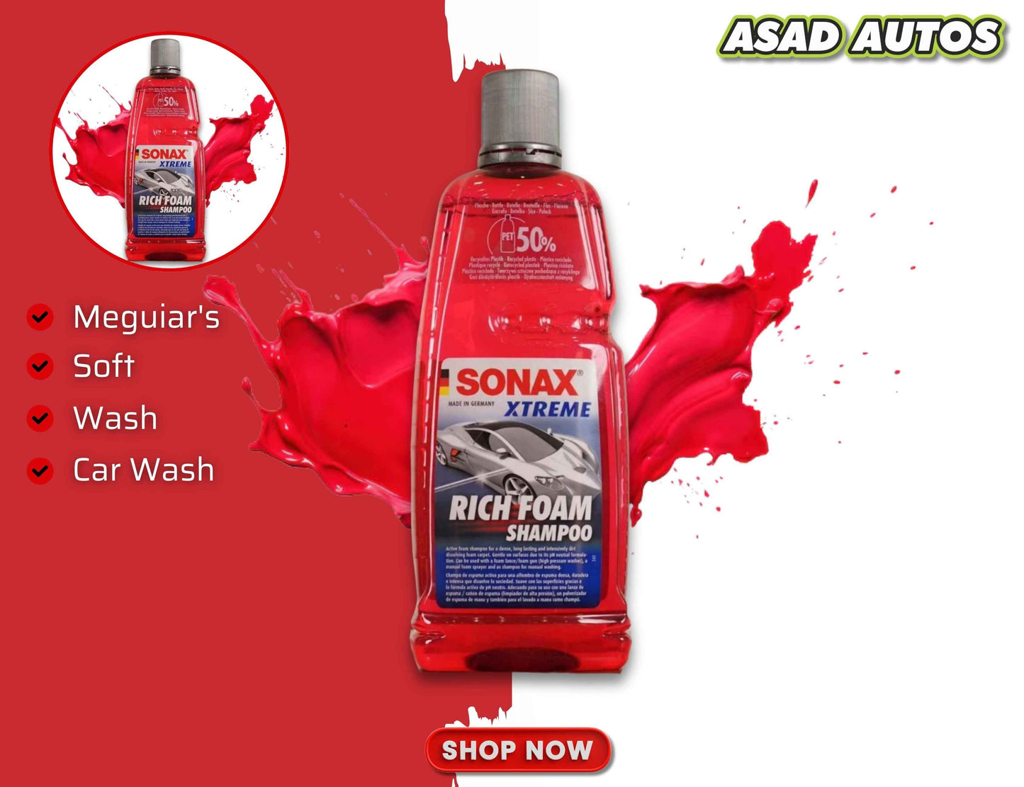 Sonax Xtreme Rich Foam Shampoo 1000ml | Premium Car Wash