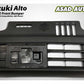 Style-X Front Bumper for Suzuki Alto 2014-2025, made from ABS plastic with fog light compatibility, offering a stylish and durable exterior upgrade.
