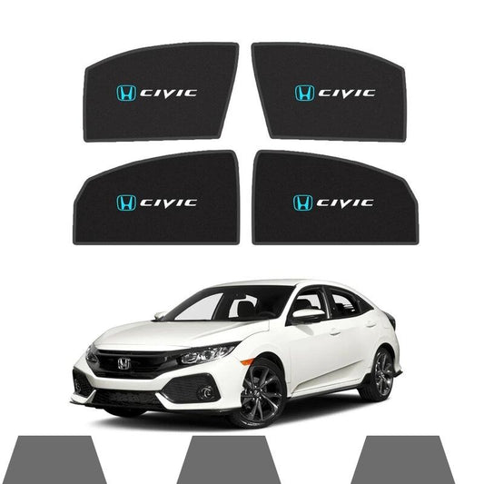 Sun shades for Honda Civic (2017-2021), offering superior UV protection and custom fit for enhanced comfort and interior preservation. 11