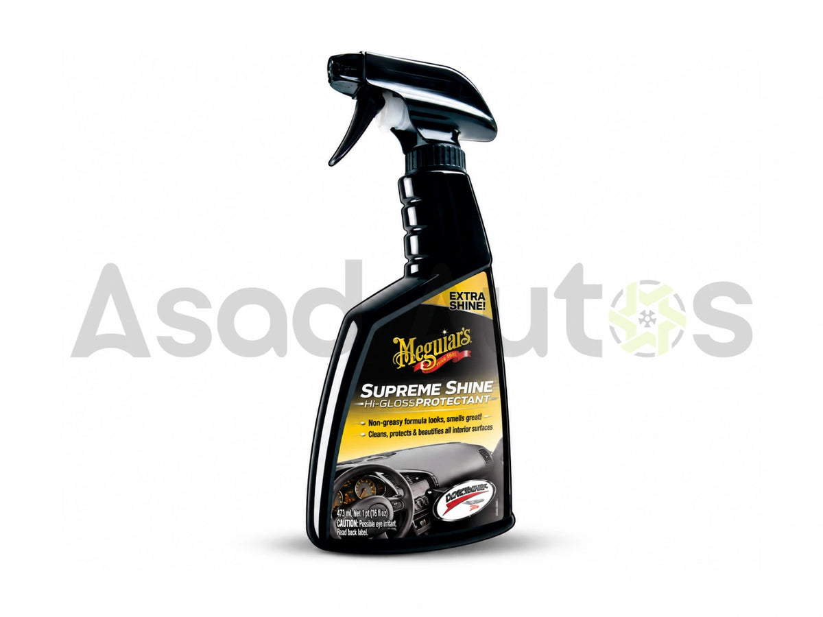 Superior high shine protection for vinyl, rubber, and plastic surfaces