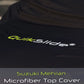 Side view of QuikSlide microfiber cover fitted on Suzuki Mehran