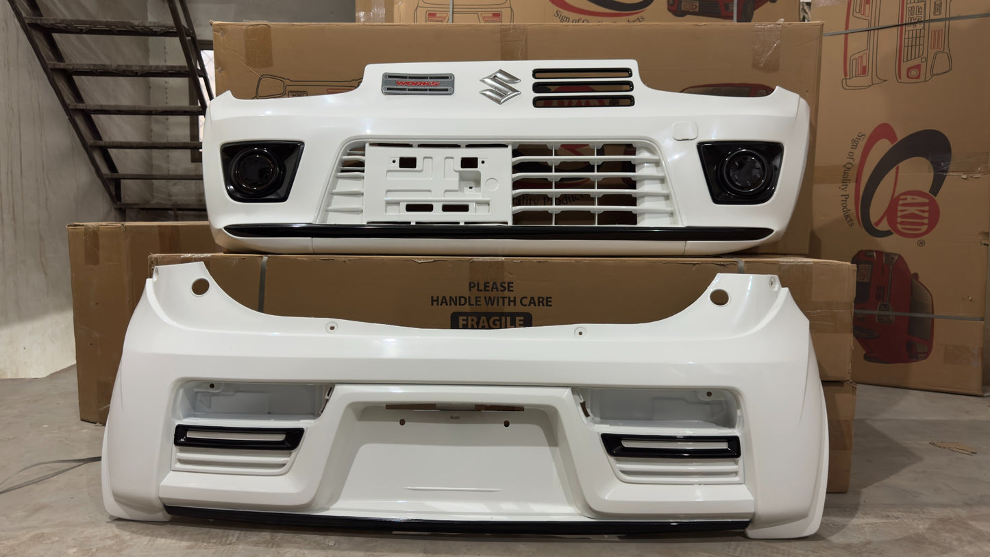 Suzuki Alto 2014-2026 RS style front and back bumper set sporty body kit