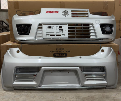 Suzuki Alto 2014-2026 RS style front and back bumper set sporty body kit
