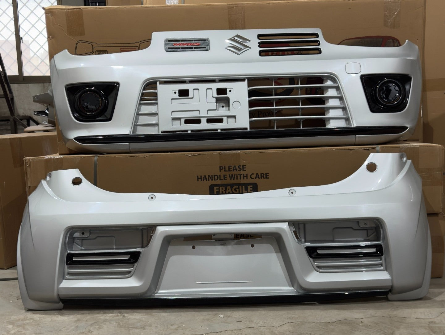 Suzuki Alto 2014-2026 RS style front and back bumper set sporty body kit