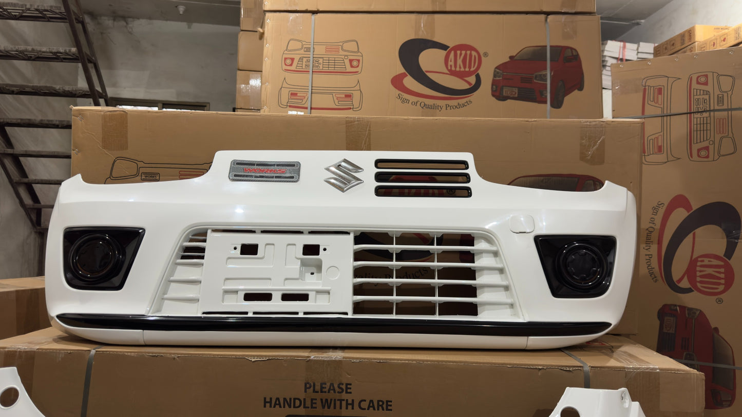 Suzuki Alto 2014-2026 RS style front and back bumper set sporty body kit