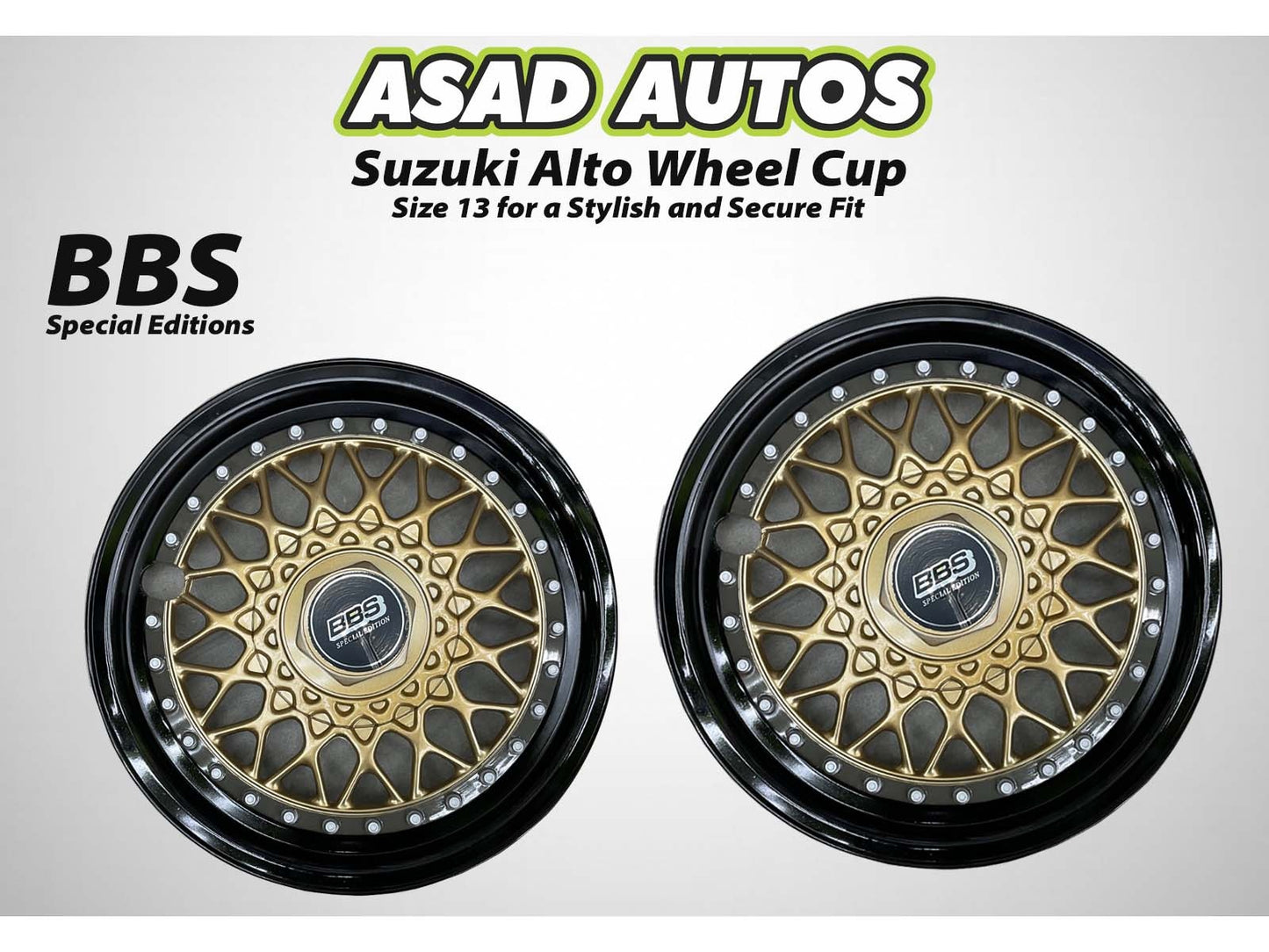 Suzuki Alto 2014-2026 Wheel Cup – Size 13 designed for a stylish and secure fit, offering both protection and a modern look for your vehicle.
