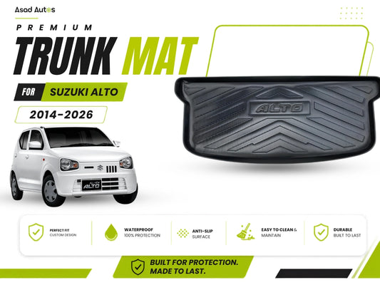Suzuki Alto 2014-2026 trunk tray – heavy-duty plastic mat to protect car cargo area
