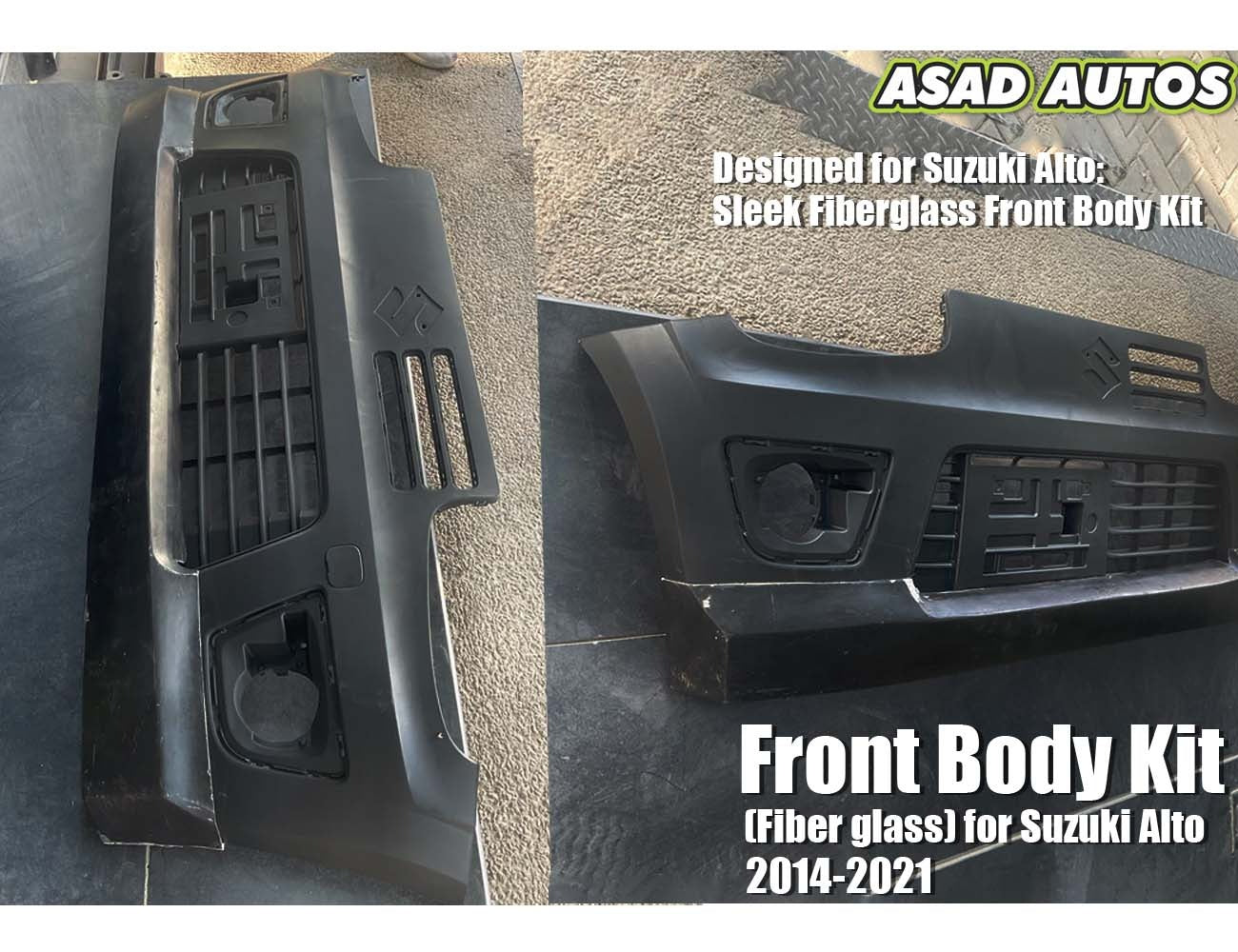 Suzuki Alto Front Body Kit (Fiberglass) – Custom Car Styling for Models 2014-2026
