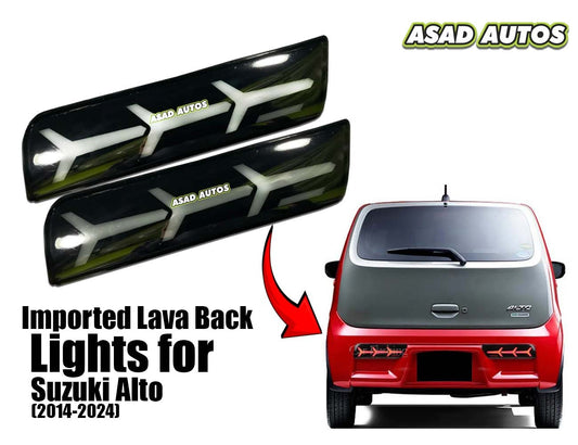 Suzuki Alto Imported Lava Back Lights – Two Variants of LED Tail Lights for Models 2014-2024
