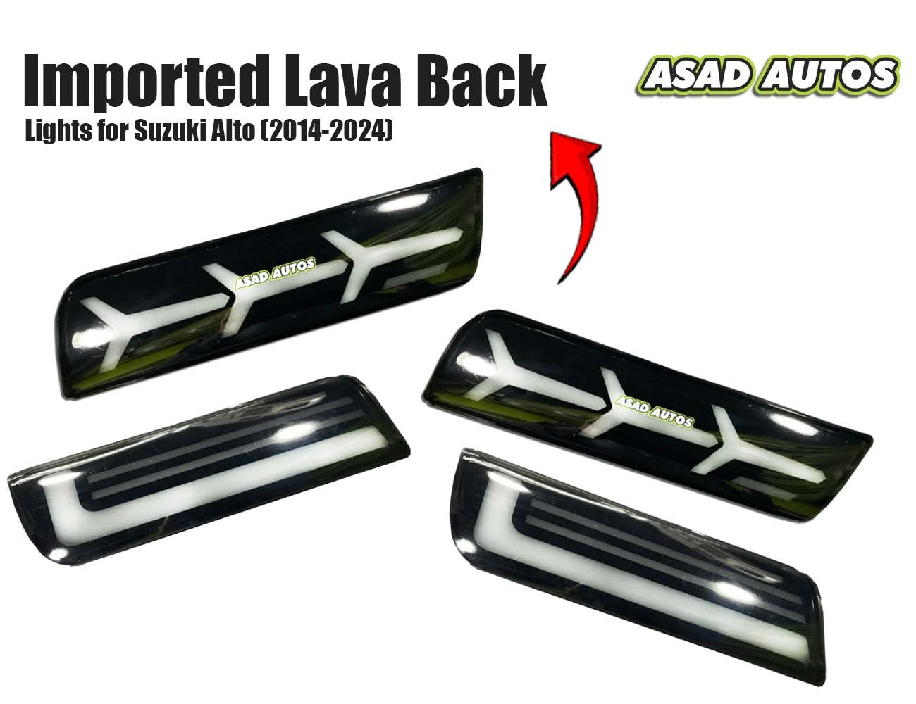 Suzuki Alto Imported Lava Back Lights – Two Variants of LED Tail Lights for Models 2014-2026
