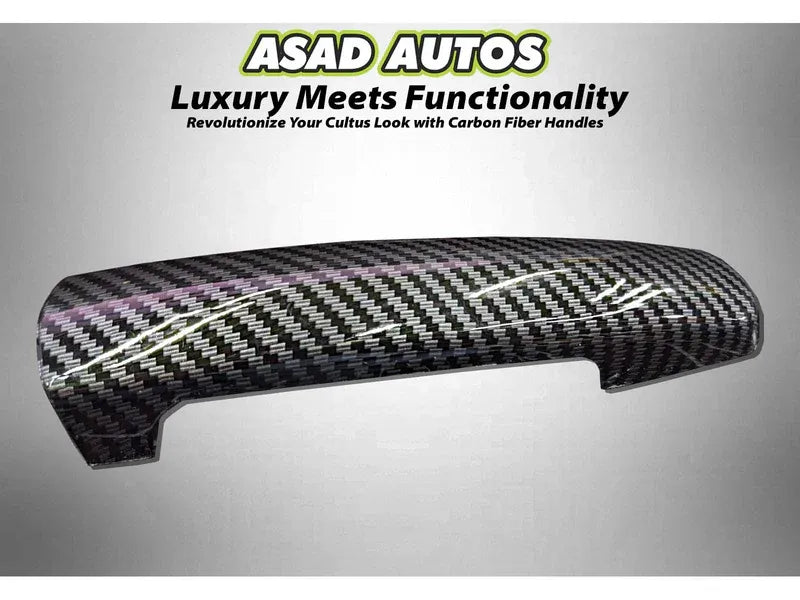 Suzuki Cultus 2017-2026 carbon fiber car handles with a sleek and durable finish for a modern upgrade.
