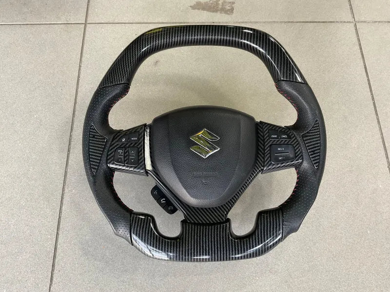 Suzuki Cultus 2018-2025 Carbon Fiber Multimedia Steering – Sporty & Functional