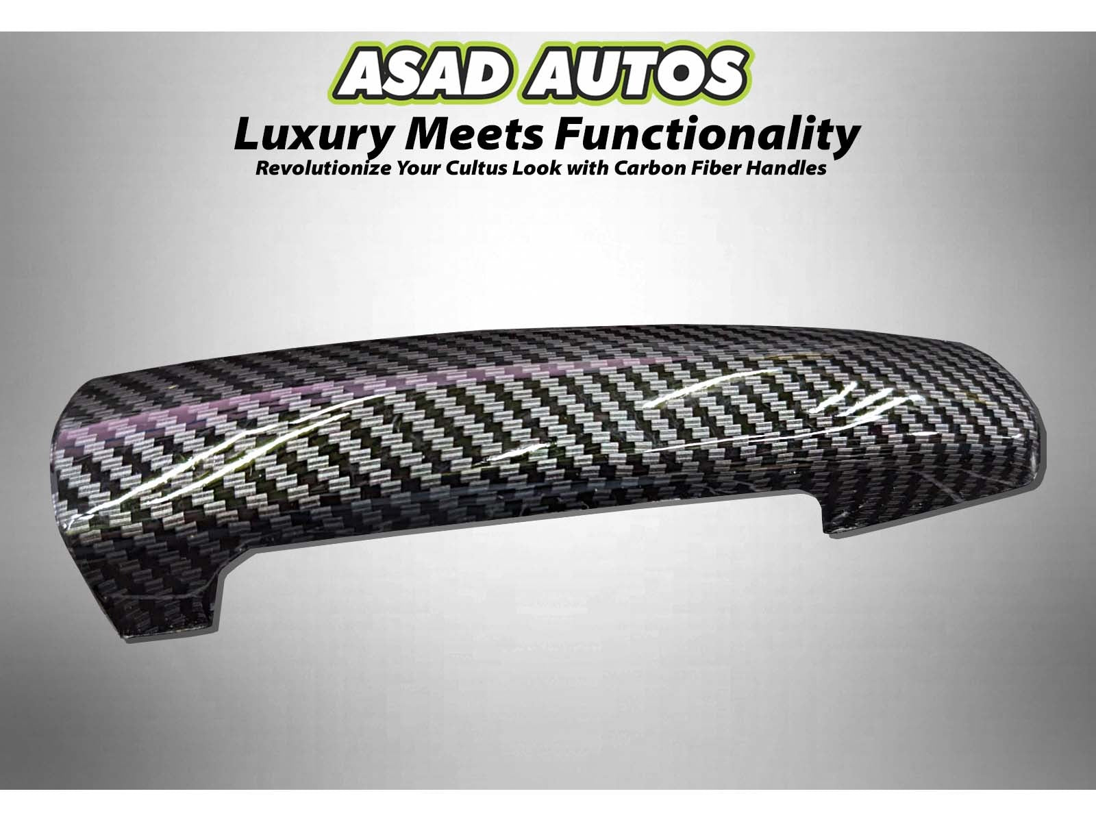 Suzuki Cultus carbon fiber car handles with a sleek and durable finish for a modern upgrade.
