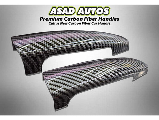 Suzuki Cultus carbon fiber car handles with a sleek and durable finish for a modern upgrade.
