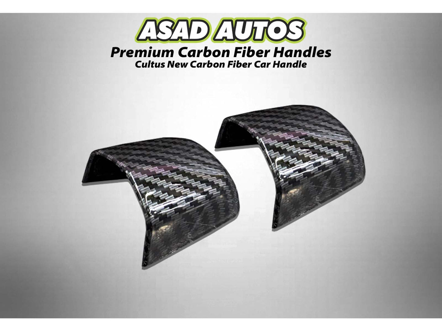Suzuki Cultus carbon fiber car handles with a sleek and durable finish for a modern upgrade.
