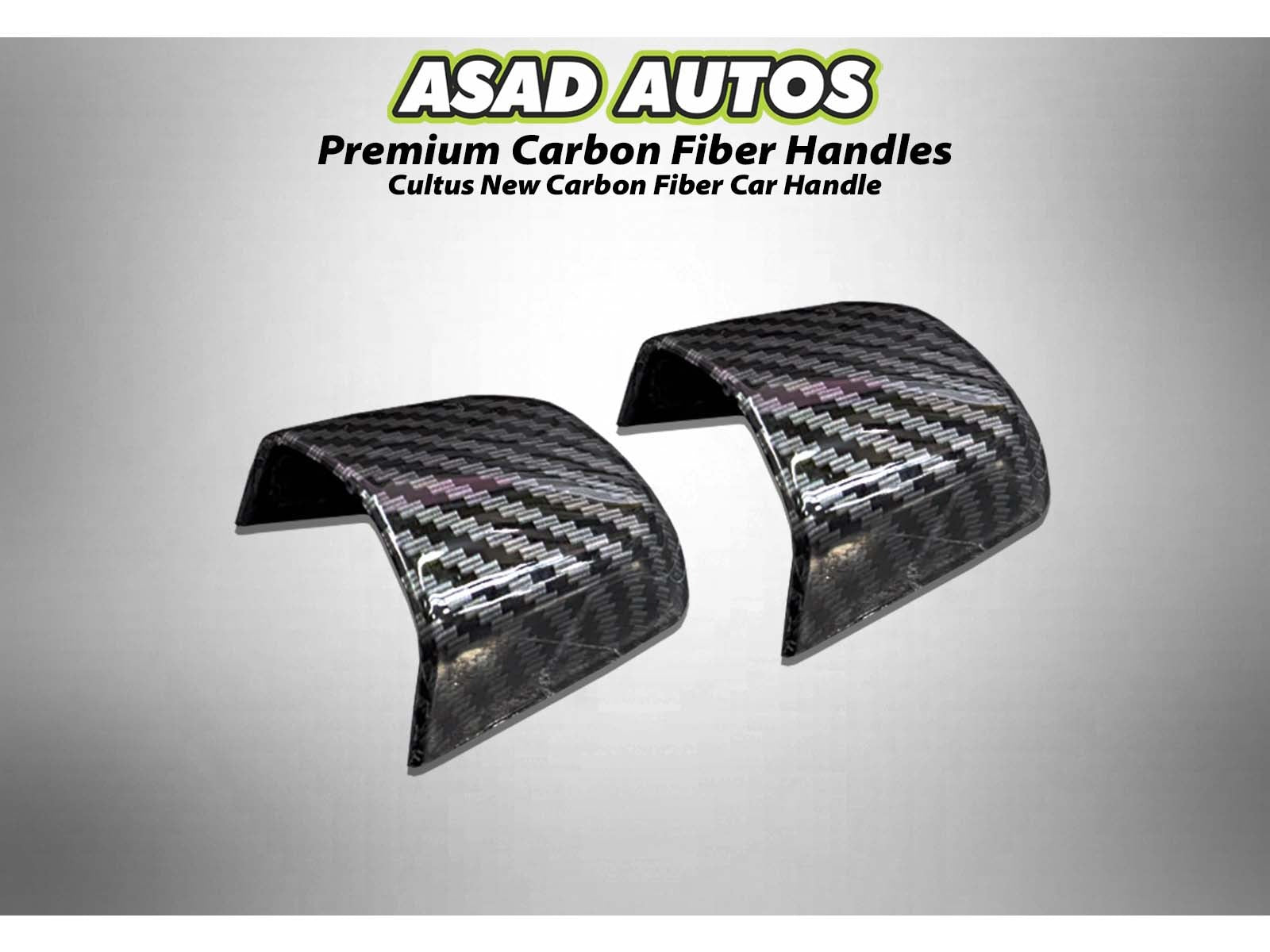 Suzuki Cultus carbon fiber car handles with a sleek and durable finish for a modern upgrade.
