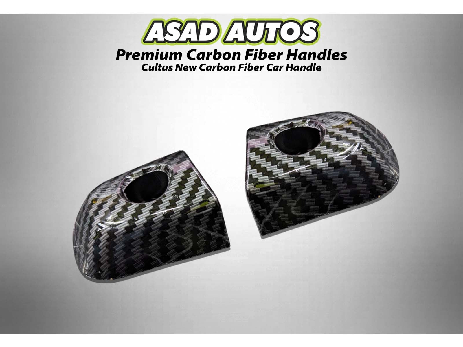 Suzuki Cultus carbon fiber car handles with a sleek and durable finish for a modern upgrade.
