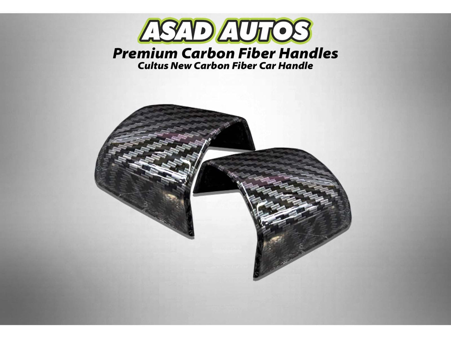 Suzuki Cultus carbon fiber car handles with a sleek and durable finish for a modern upgrade.
