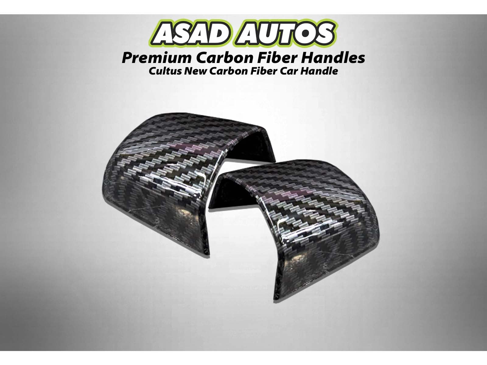 Suzuki Cultus carbon fiber car handles with a sleek and durable finish for a modern upgrade.
