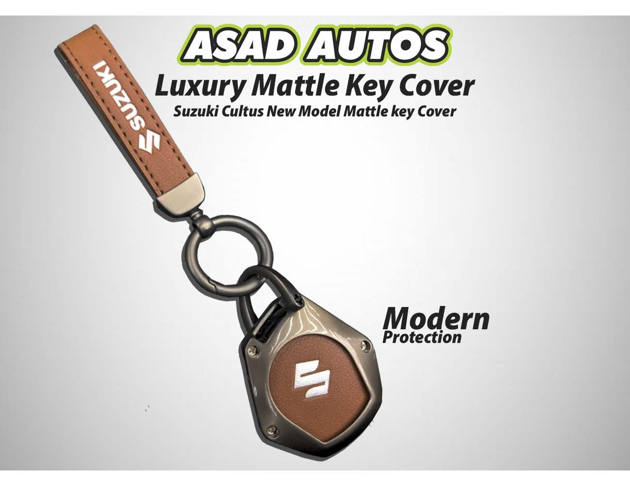 Suzuki Leather Key Cover – Stylish and durable key protection for your Suzuki car.