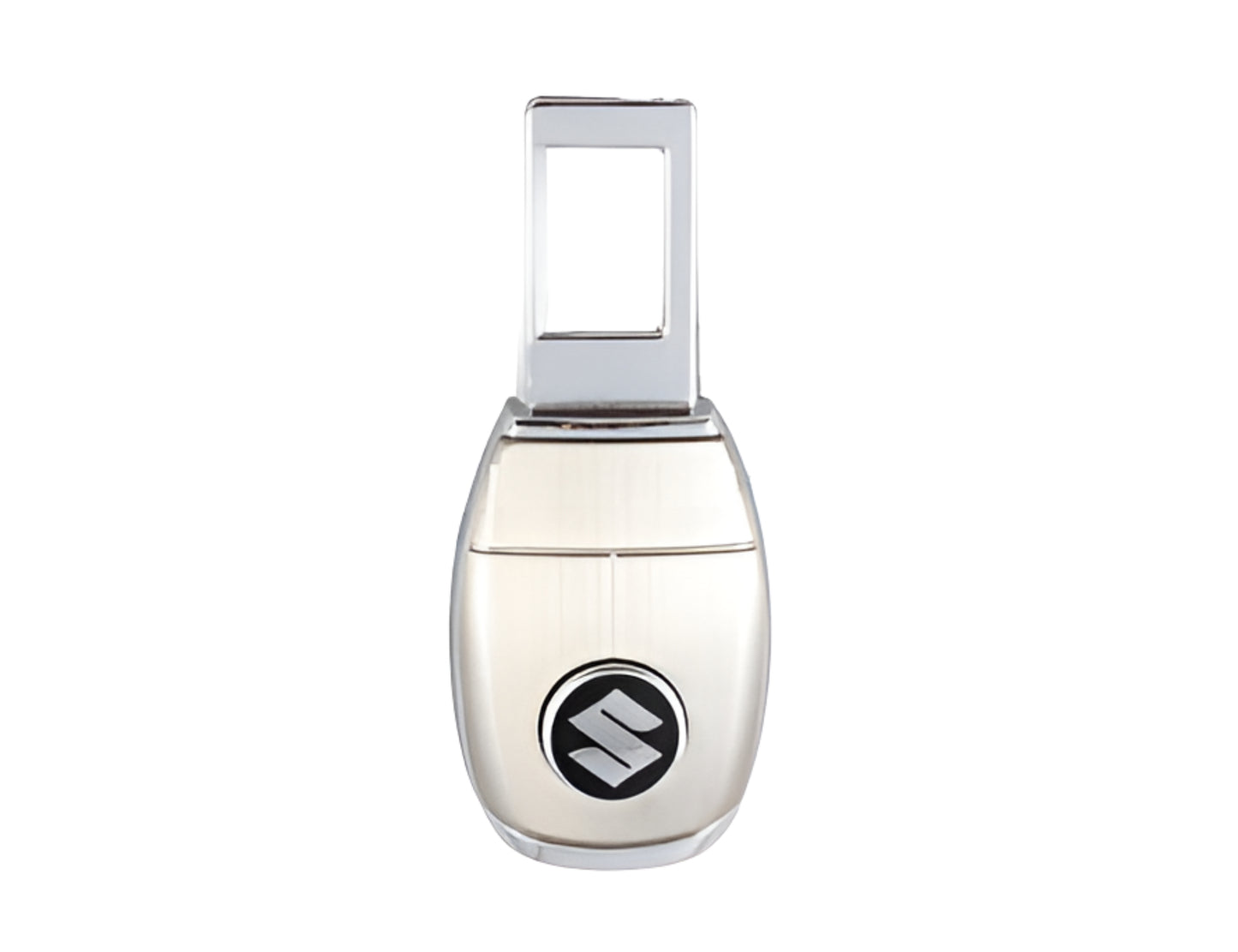 Suzuki Logo Seat Belt Clip in durable metal, providing enhanced comfort and a stylish touch for Suzuki car owners.