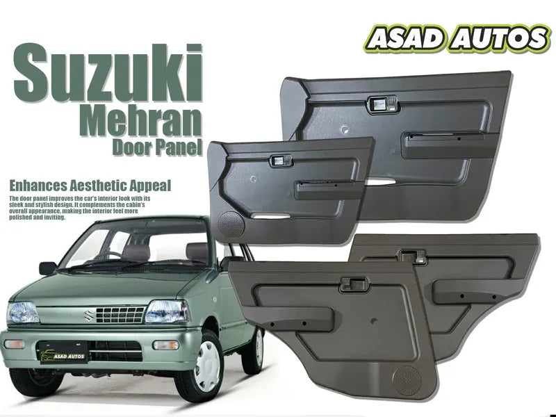 Suzuki Mehran car door panel replacement offering durability, premium design, and a perfect fit for enhanced interior aesthetics.
