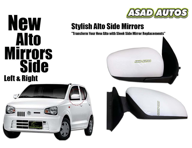 Suzuki New Alto Side Mirrors 2014-2026 – Durable Replacement for Left & Right