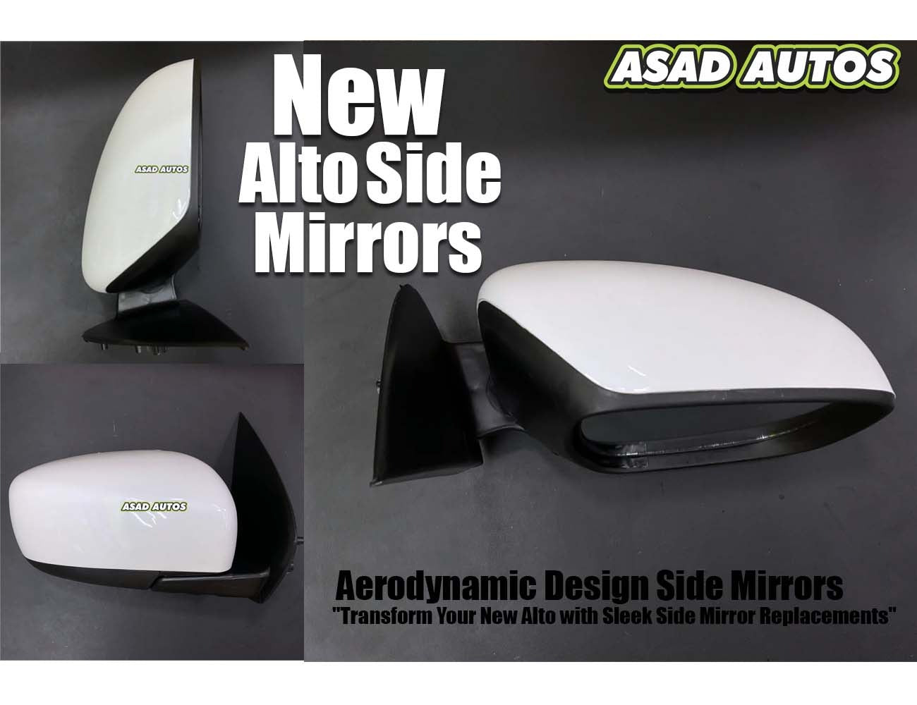 Suzuki New Alto Side Mirrors (2014-2025) – Durable Replacement for Left & Right