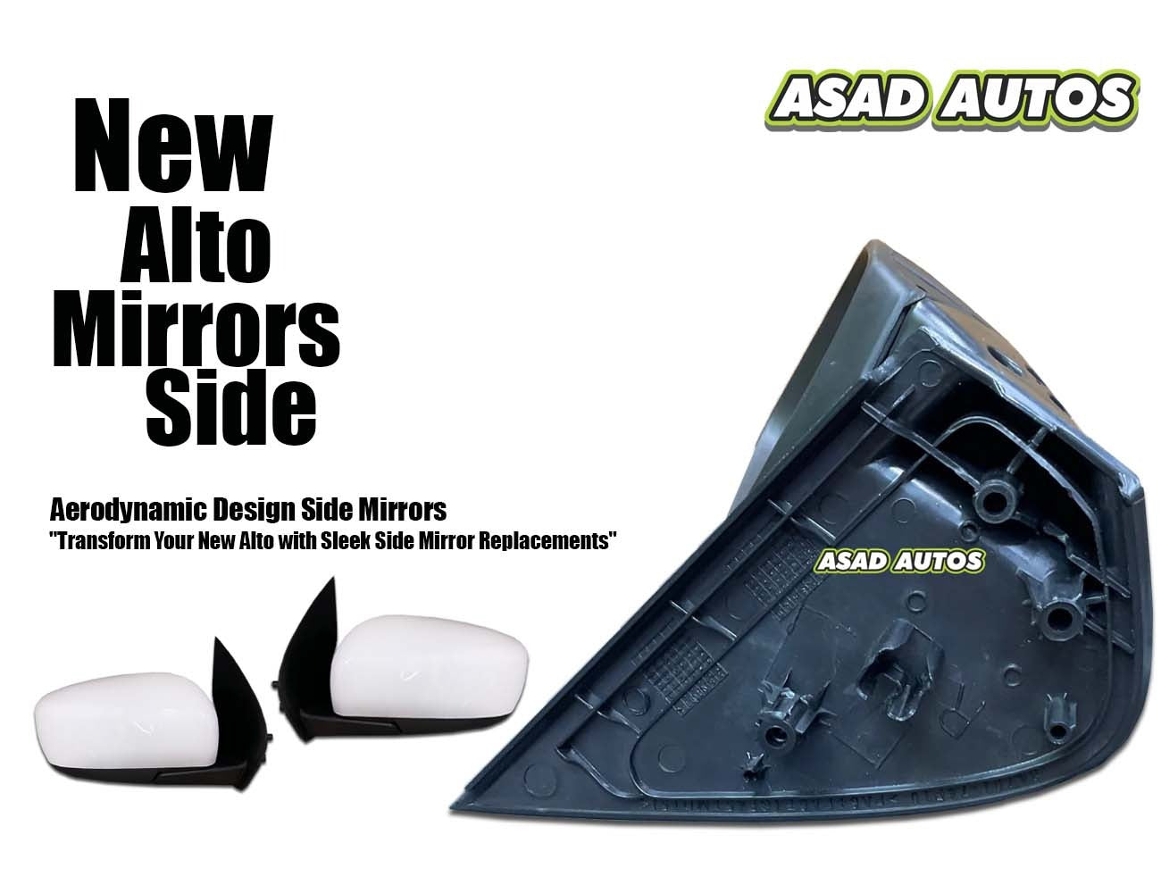Suzuki New Alto Side Mirrors 2014-2026 – Durable Replacement for Left & Right