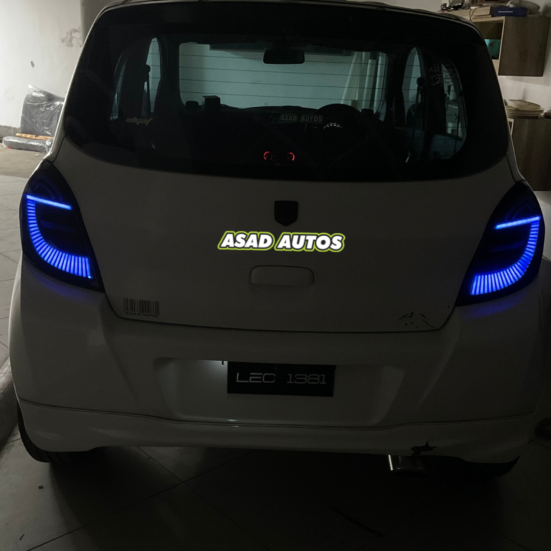 Suzuki New Cultus (2018-2024) RGB Crystal Back Lights – Stylish multi-color LED tail lights with crystal lens design for a modern and dynamic look.

